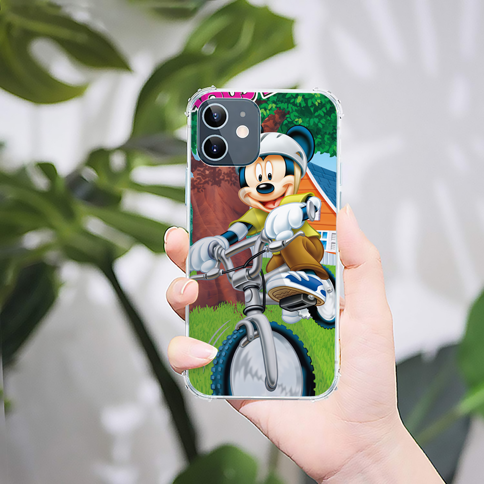 ミッキーマウス Mickey Mouse 【iPhone 12シリーズ対応】透明スマホケース（クリアソフトケース）
